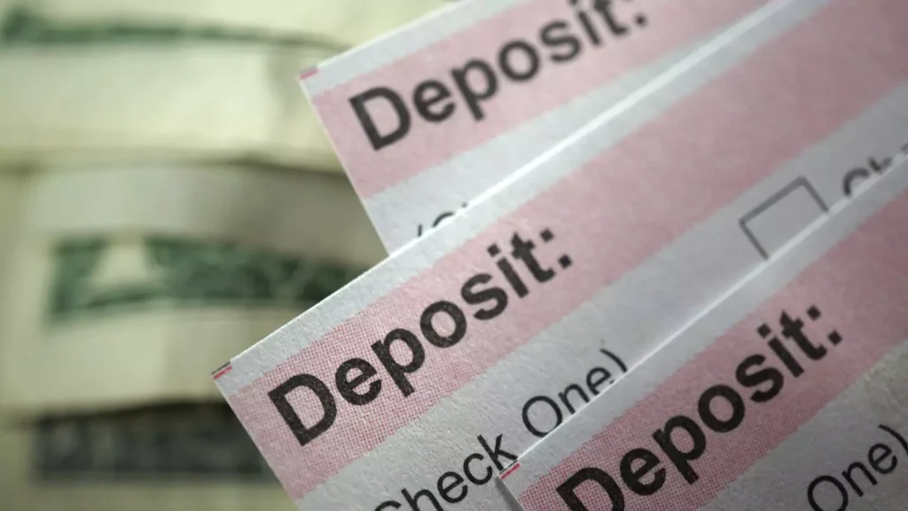 Why do banks require a deposit?