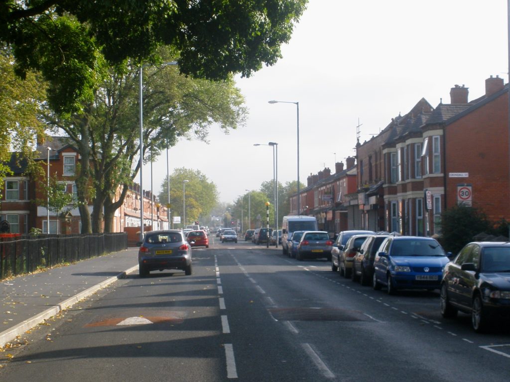 Moss Side, By Mosscat - Own work, CC BY-SA 3.0, https://commons.wikimedia.org/w/index.php?curid=8030120
